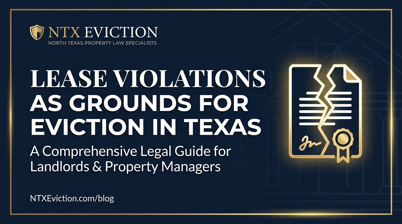 Lease Violations as Grounds for Eviction in Texas: A Landlord's Guide