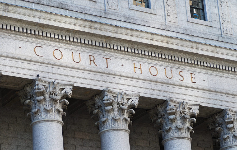 Texas courthouse where eviction appeals are heard at the county court level